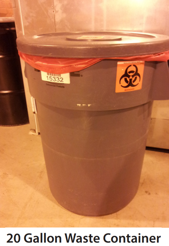 20 gallon waste container